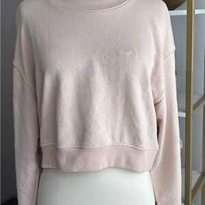 Never worn, H&M Light Pink Cropped Sweatshirt